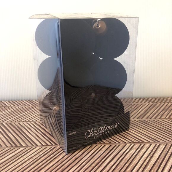 2024 Viral Hobby Lobby Flocked Black Extra Small Ornaments- 60mm 1 Box - Picture 3 of 4